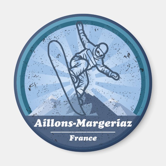 Imán Aillons-Margeriaz Snowboard (Frente)