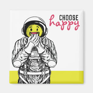 Imán Aimant [elija feliz] Astronaute sourire