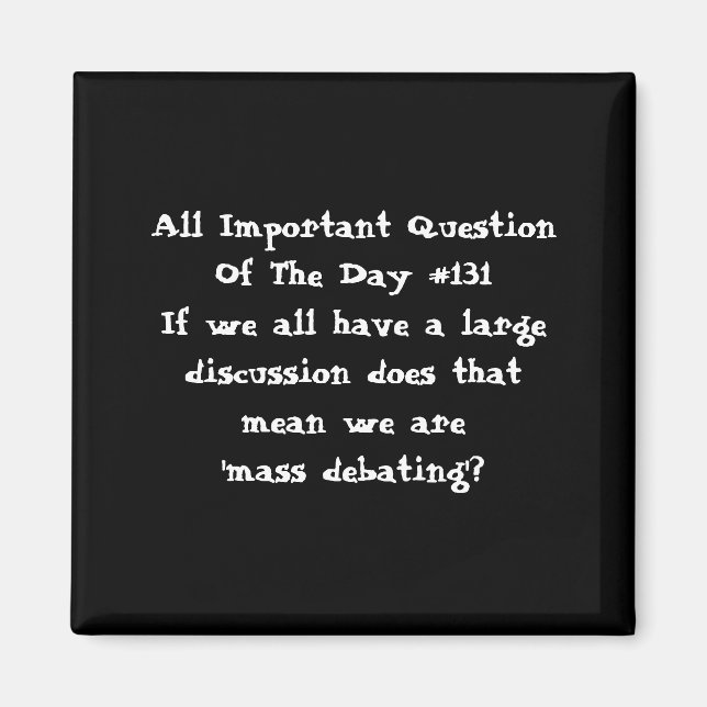 Imán AIQOTD Magnet - #131 (Frente)