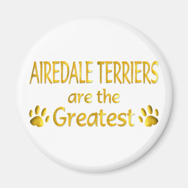 Imán Airedale Terrier (Frente)
