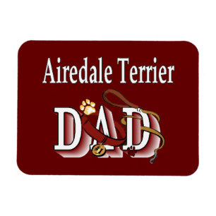 Imán Airedale Terrier Dad