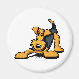 Imán Airedale Terrier en el juego