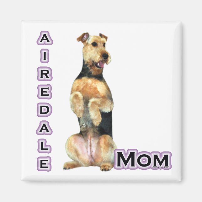 Imán Airedale Terrier Mom 4 - Magnet (Frente)
