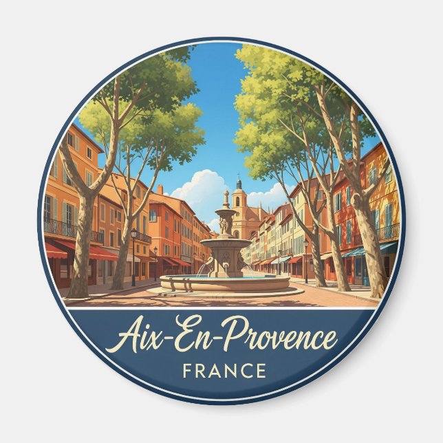 Imán Aix-en-Provence Francia Travel (Frente)
