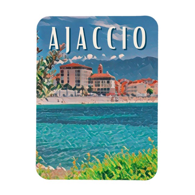 Imán Ajaccio Photo Vintage (Vertical)