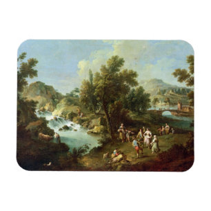 Imán Ajardine con un río y los campesinos del baile
