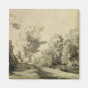 Imán Ajardine con una trayectoria, árbol casi muerto e