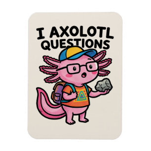 Imán Ajolote nerd sarcástico I Preguntas de ajolote Mem