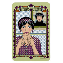 Imán Ajuste de actitud_A_4x6 Refrigerator Magnet