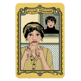Imán Ajuste de actitud_C_4x6 Refrigerator Magnet