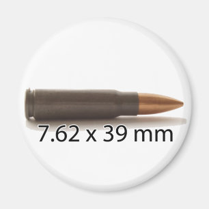 Imán AK47 Ammo 7,62x39mm Redondo magnético