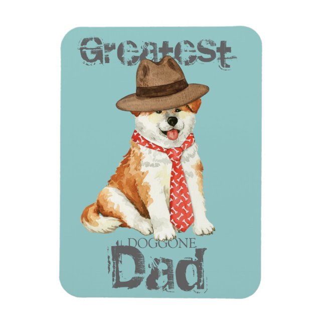 Imán Akita Dad (Vertical)