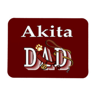 Imán Akita Dog Dad