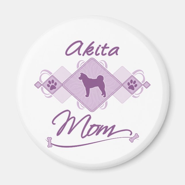 Imán Akita Mom (Frente)