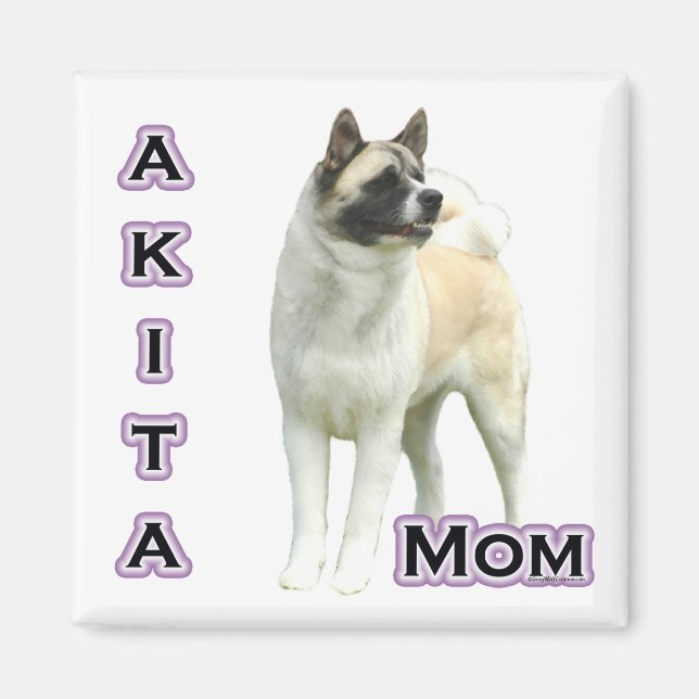 Imán Akita Mom 4 - Magnet (Frente)