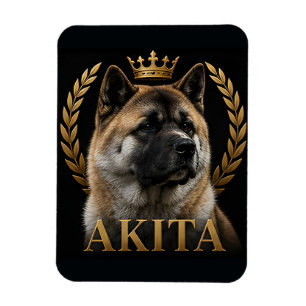 Imán Akita Perro Real Orgullosos Amantes de Perros Japo