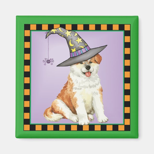 Imán Akita Witch (Frente)