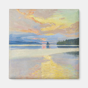 Imán Akseli Gallen-Kallela - Atardecer sobre el lago Ru