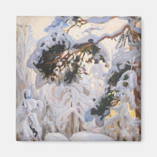 Imán Akseli Gallen-Kallela - Bosque en invierno