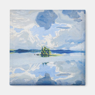 Imán Akseli Gallen-Kallela - Nubes sobre un lago