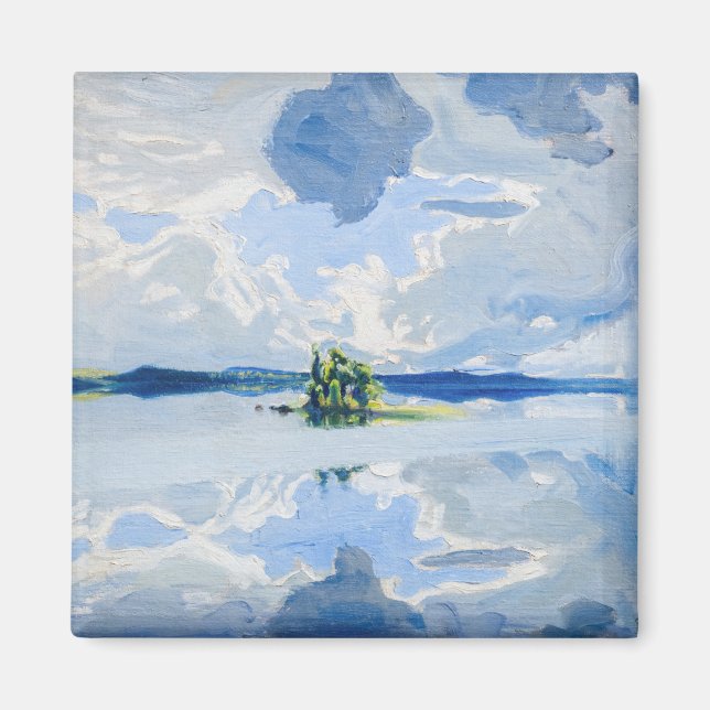 Imán Akseli Gallen-Kallela - Nubes sobre un lago (Frente)