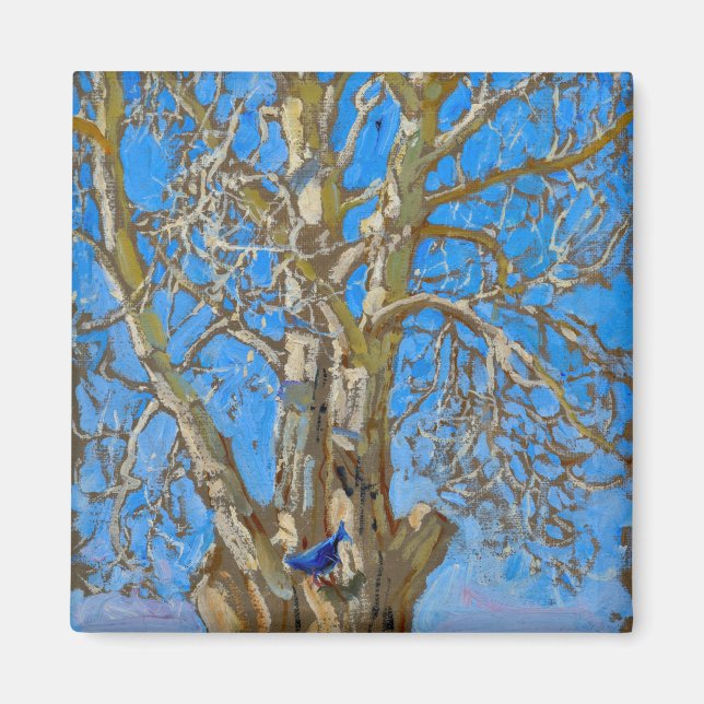 Imán Akseli Gallen-Kallela - Pájaro azul y salvaje de l (Frente)