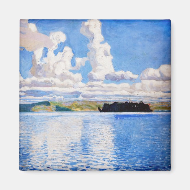 Imán Akseli Gallen-Kallela - Torres de nubes (Frente)