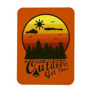 Imán Al Aire Libre, Llega Allí El Naranja De Magnet