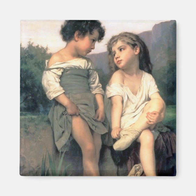 Imán Al borde del Brook, Bouguereau (Frente)