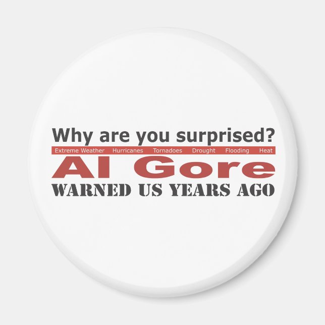 Imán Al Gore nos advirtió (Frente)