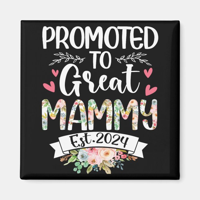 Imán Al gran Día de la Madre Mammy Est 2024 (Frente)