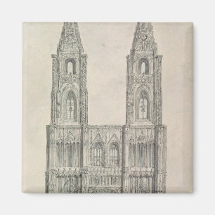 Imán Al oeste frente de la catedral de Estrasburgo