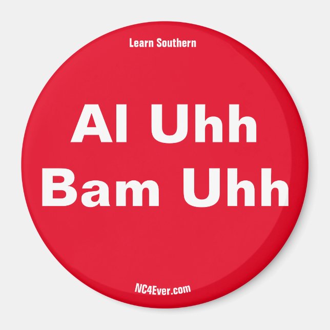 Imán Al Uhh Bam Uhh Red Magnet (Frente)