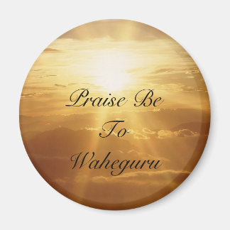 Imán Alabado Sea Para Waheguru Magnet