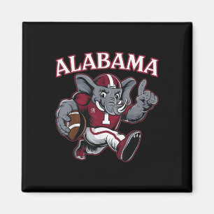 Imán Alabama Al Vintage Sports Funny Love Elephant Anim
