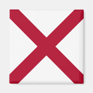 Imán Alabama: bandera de la Cruz Carmesí de San Andrés