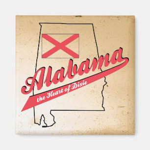 Imán Alabama Corazón de Dixie