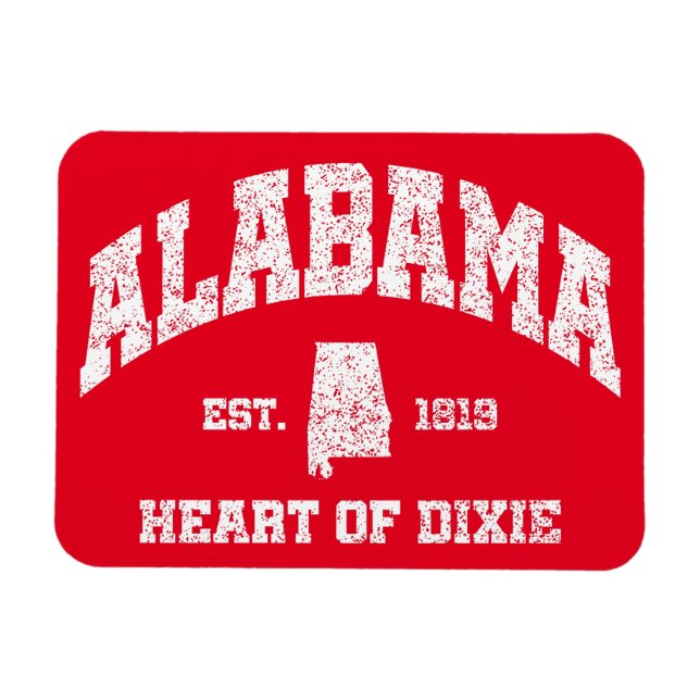 Imán Alabama, corazón de Dixie (Horizontal)