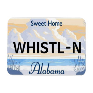 Imán Alabama License Plate Magnet
