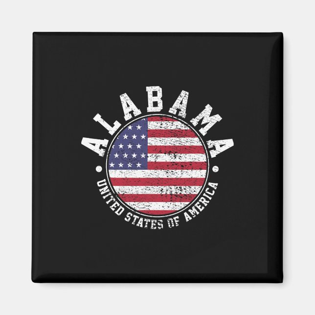 Imán Alabama Vintage (Frente)
