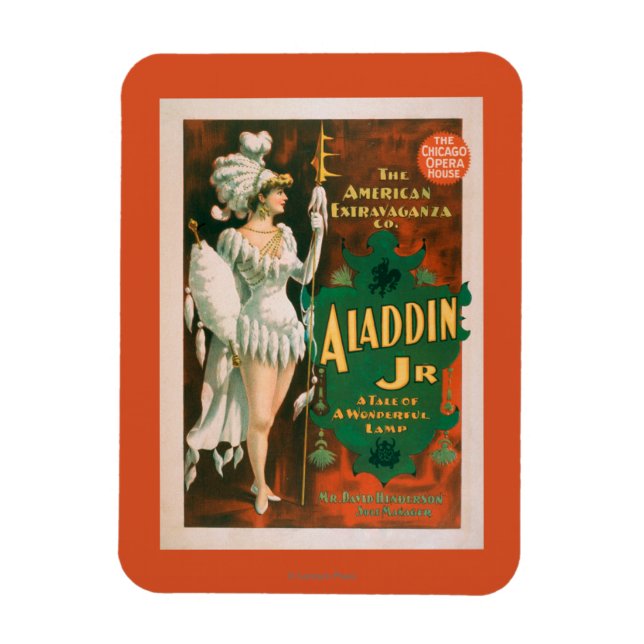 Imán Aladdin Jr. Tale de un maravilloso teatro de una l (Vertical)