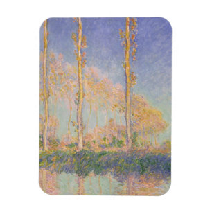 Imán Álamos, paisaje impresionista, Claude Monet