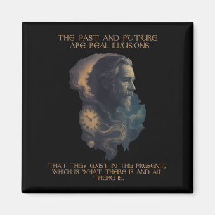 Imán Alan Watts Cita Time Illusion Clock Cosmic Mind