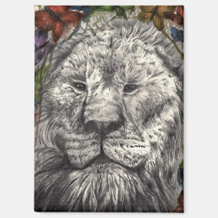 Imán Alas Bajo Mis Alas León Mariposas Dibujo