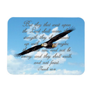 Imán Alas como Eagles, biblia del cristiano del 40:31