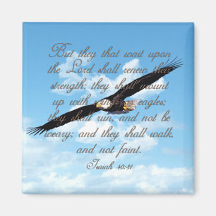 Imán Alas como Eagles, biblia del cristiano del 40:31