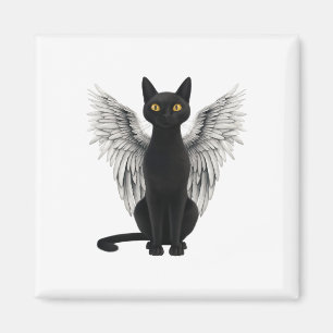 Imán Alas del ángel del gato negro
