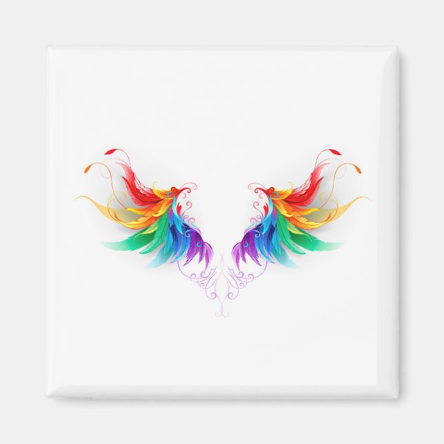 Imán Alas del arco iris fluidas (Frente)