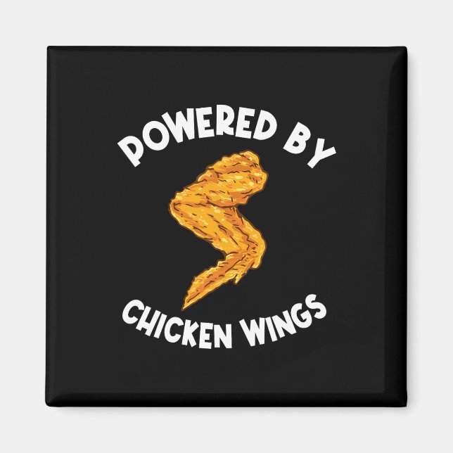 Imán Alas divertidas de pollo Aparato de comida rápida  (Frente)
