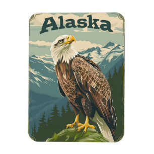 Imán Alaska Bald Eagle